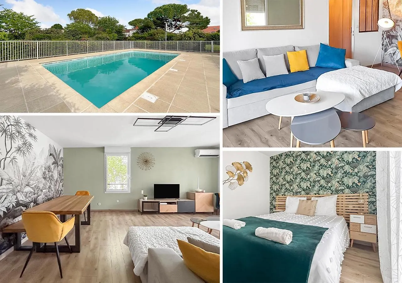 شقة T3 Cosy A Albi Avec Terrasse, Piscine & Parking 0*,
